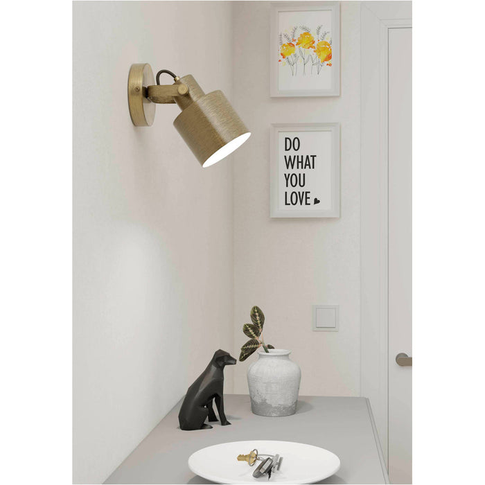 2 PACK Stylish Brushed Creme Gold and White Indoor Ceiling Spotlight for Modern Homes