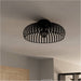 Stylish Modern Black Ceiling Light 43cm Semi Flush Fixture for Indoor Spaces