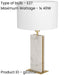 Elegant Modern Brushed Brass and White Table Lamp for Stylish Indoor Decor