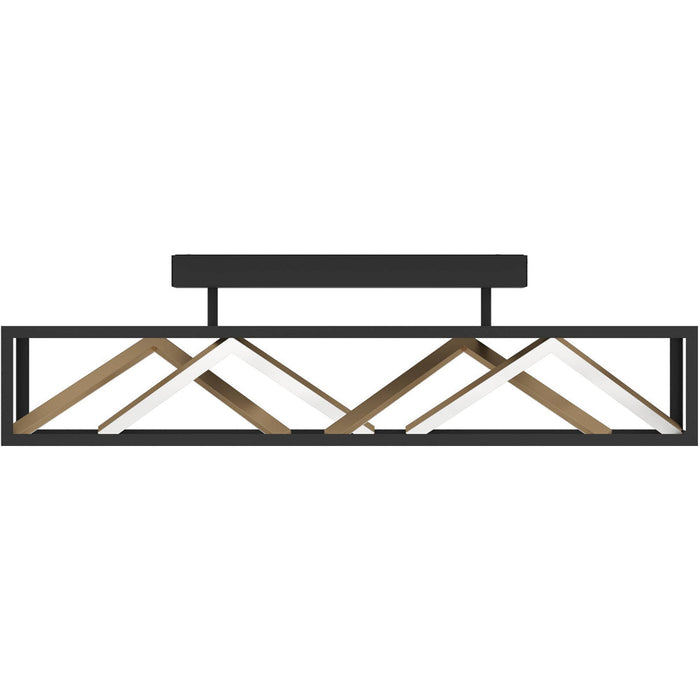 Stylish Modern Black and Gold Ceiling Light for Indoor Spaces