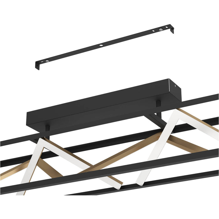 Stylish Modern Black and Gold Ceiling Light for Indoor Spaces