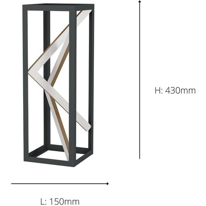 Stylish Modern Black and Gold Table Lamp for Indoor Home Décor