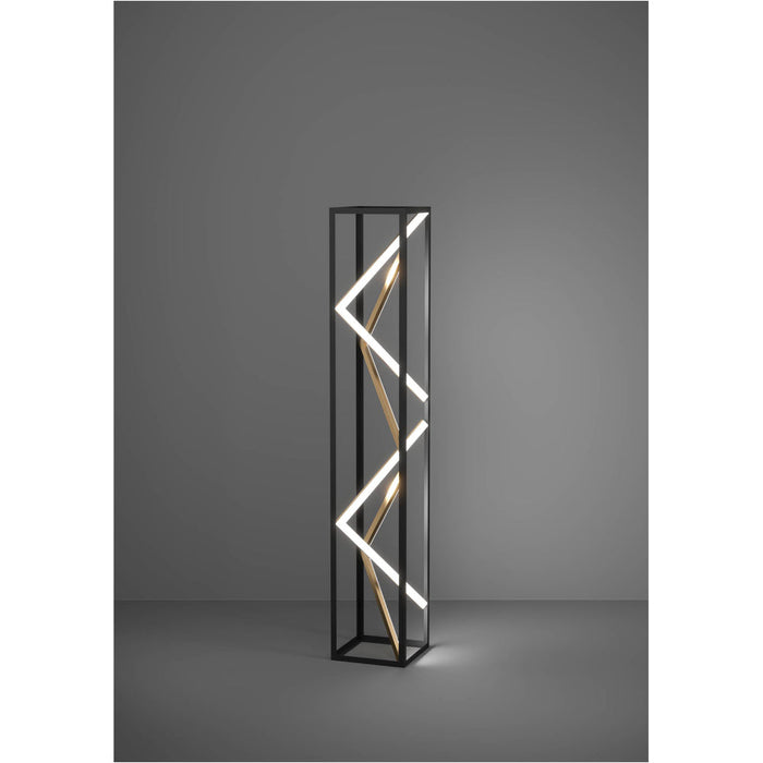 Stylish Modern Black and Gold Floor Lamp Elegant Indoor Lighting Solution