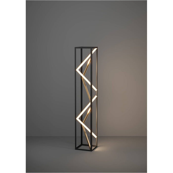 Stylish Modern Black and Gold Floor Lamp Elegant Indoor Lighting Solution