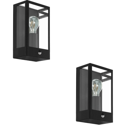 2 PACK Sleek Modern Black Indoor Wall Light for Stylish Home Decor