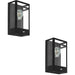 2 PACK Sleek Modern Black Indoor Wall Light for Stylish Home Decor