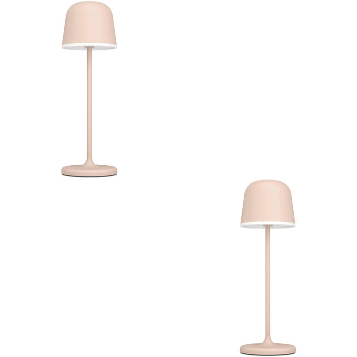 2 PACK Stylish Sandy Finish Table Lamp for Modern Indoor Home Décor