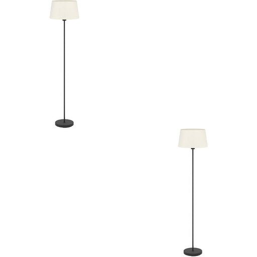 2 PACK Sleek Modern Black Floor Lamp Stylish Indoor Lighting for Contemporary Homes
