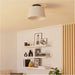 Sleek Modern Black Ceiling Light for Indoor Spaces Versatile Semi Flush Fixture