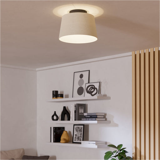 Sleek Modern Black Ceiling Light for Indoor Spaces Versatile Semi Flush Fixture