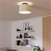 Sleek Modern Black Ceiling Light for Indoor Spaces Versatile Semi Flush Fixture