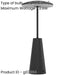 Stylish Modern Black LED Table Lamp for Indoor Home Spaces