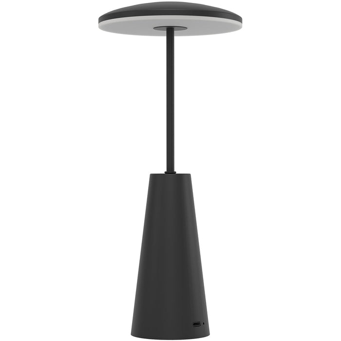 Stylish Modern Black LED Table Lamp for Indoor Home Spaces