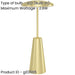 2 PACK Stylish LED Table Lamp with Brushed Brass Finish for Modern Indoor Decor