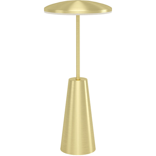 Stylish LED Table Lamp with Brushed Brass Finish for Modern Indoor Decor