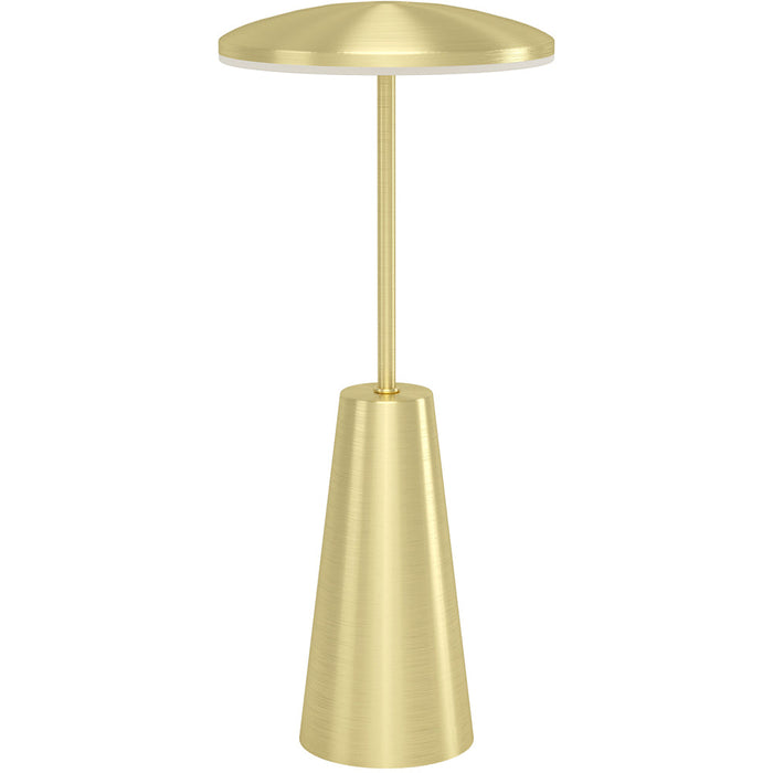 Stylish LED Table Lamp with Brushed Brass Finish for Modern Indoor Decor