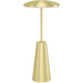 Stylish LED Table Lamp with Brushed Brass Finish for Modern Indoor Decor