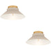 2 PACK Stylish Modern Brown Indoor Ceiling Light Fixture for Elegant Home Decor