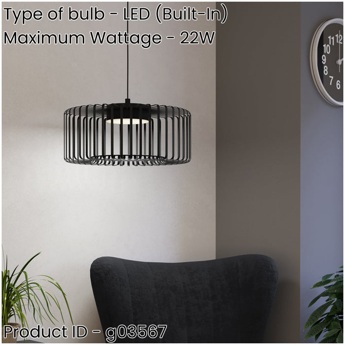 Stylish Modern Black Pendant Ceiling Light for Home Decor and Minimalist Interiors