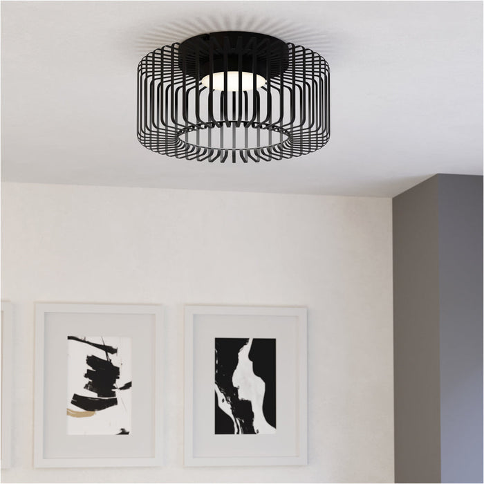 Sleek Modern Black Ceiling Light for Indoor Spaces Versatile Home Illumination