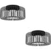 2 PACK Sleek Modern Black Ceiling Light for Indoor Spaces Versatile Home Illumination