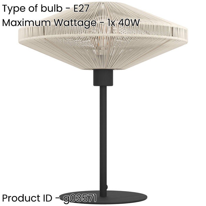 2 PACK Elegant Modern Black Table Lamp for Stylish Indoor Home Lighting