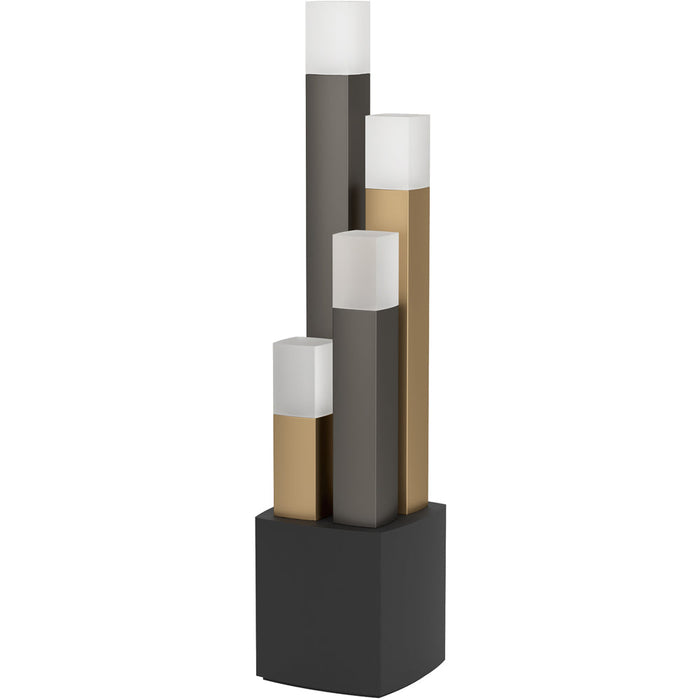 Stylish Modern Black, Brown, and Gold Table Lamp for Indoor Home Decor