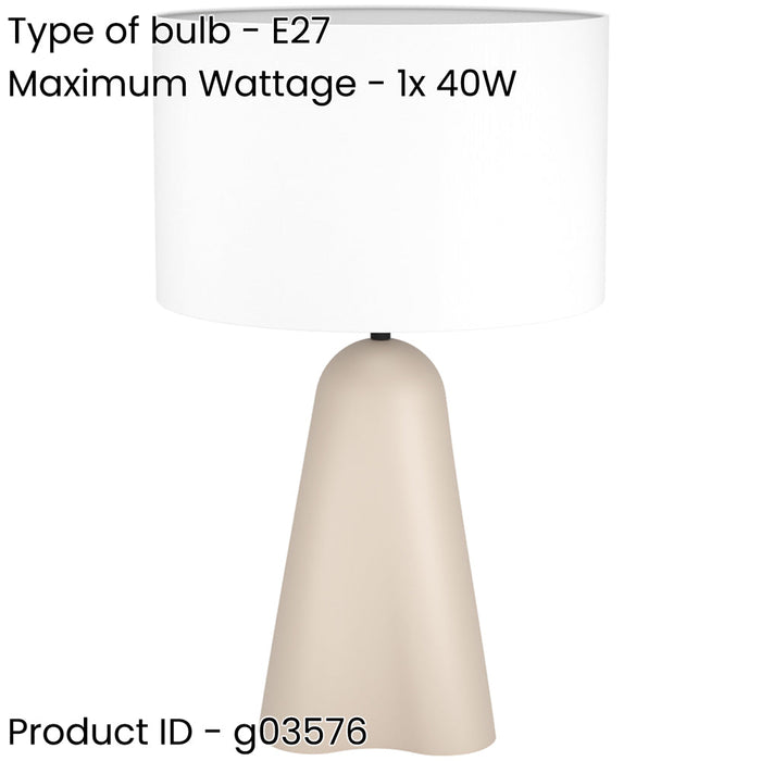 Sandy Finish Modern Design Table Lamp for Stylish Indoor Decor