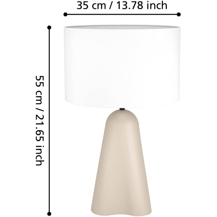 Sandy Finish Modern Design Table Lamp for Stylish Indoor Decor