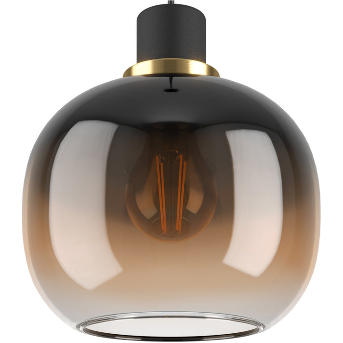 Stylish Modern Black and Brass Pendant Light for Indoor Spaces