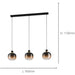 Stylish Modern Black and Brass Pendant Light for Indoor Spaces