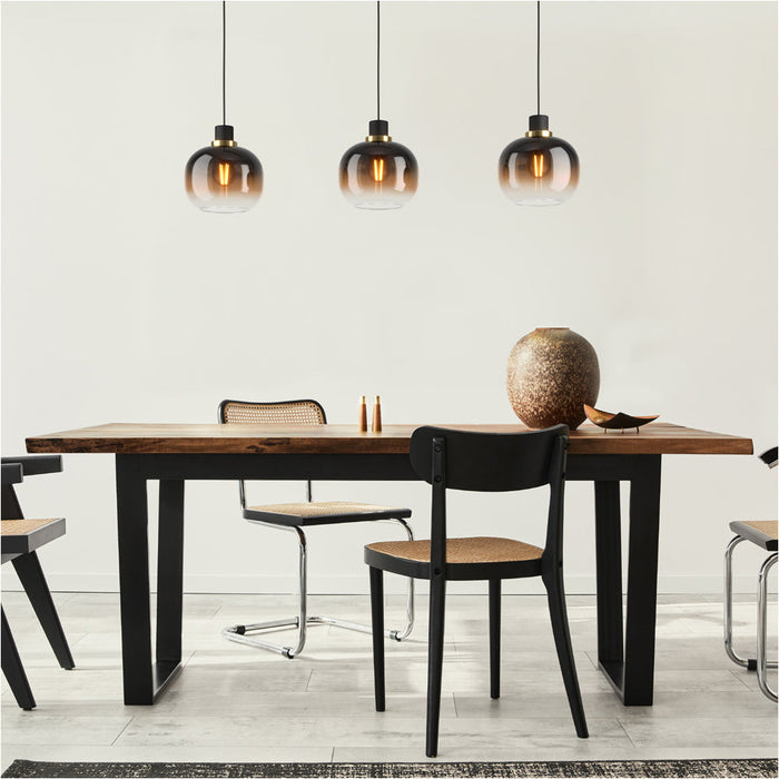 Stylish Modern Black and Brass Pendant Light for Indoor Spaces