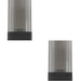2 PACK Sleek Modern Black Wall Light for Indoor Minimalist Home Decor