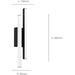 Contemporary Black LED Wall Light for Modern Indoor Spaces