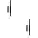 2 PACK Contemporary Black LED Wall Light for Modern Indoor Spaces