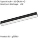Sleek Modern Black LED Wall Light for Indoor Spaces Stylish Home Lighting Solution