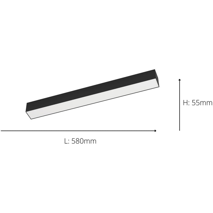 Sleek Modern Black LED Wall Light for Indoor Spaces Stylish Home Lighting Solution