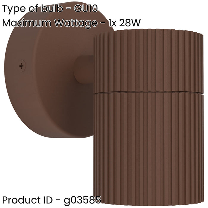 Stylish Rust Coloured Indoor Wall Light for Modern Home Décor