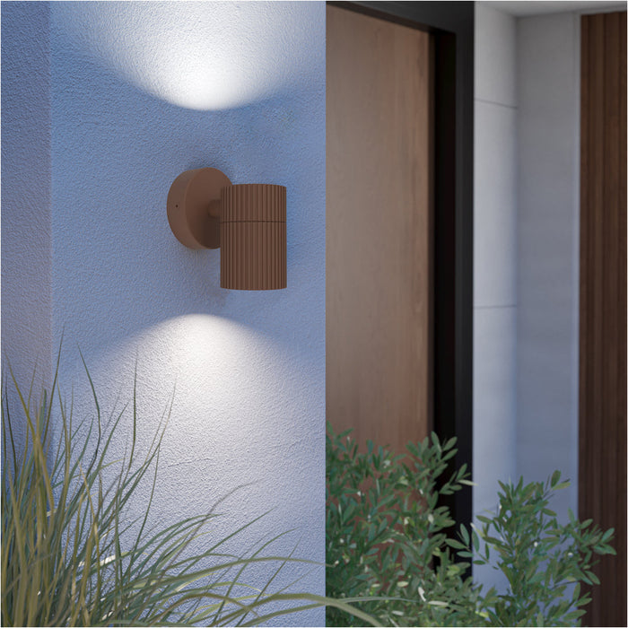 2 PACK Stylish Rust Coloured Indoor Wall Light for Modern Home Décor