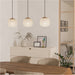 Stylish Modern Taupe Triple Pendant Ceiling Light for Indoor Home Decor