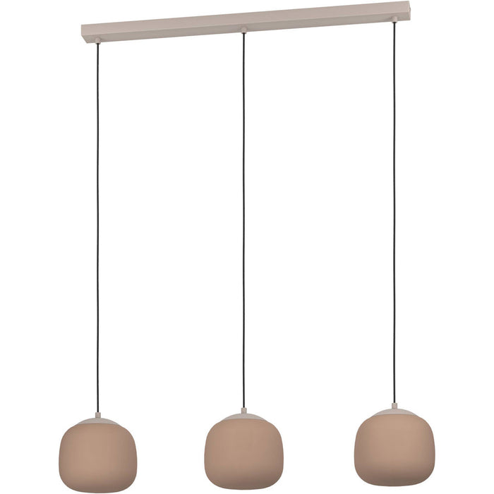 Stylish Modern Taupe Triple Pendant Ceiling Light for Indoor Home Decor
