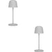 2 PACK Stylish Grey LED Table Lamp for Modern Home Décor