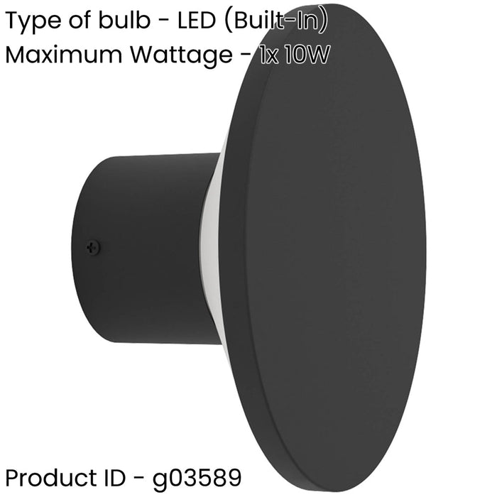 2 PACK Sleek Modern Black LED Wall Light for Indoor Home Decor Model 901839