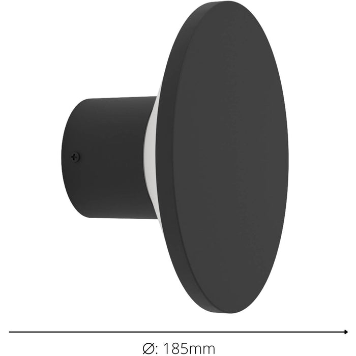 2 PACK Sleek Modern Black LED Wall Light for Indoor Home Decor Model 901839