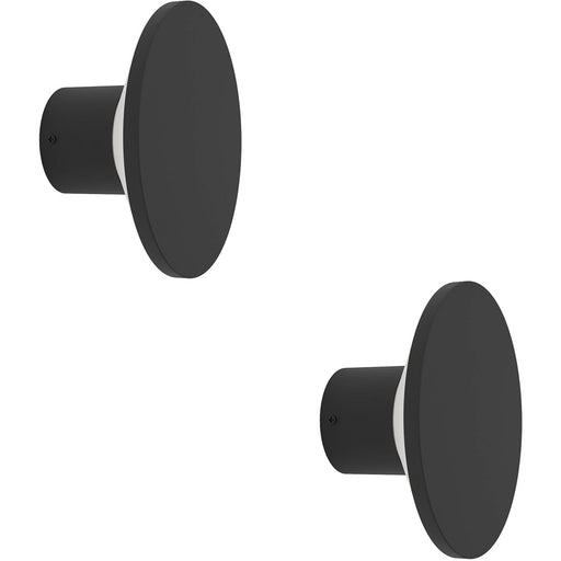 2 PACK Sleek Modern Black LED Wall Light for Indoor Home Decor Model 901839