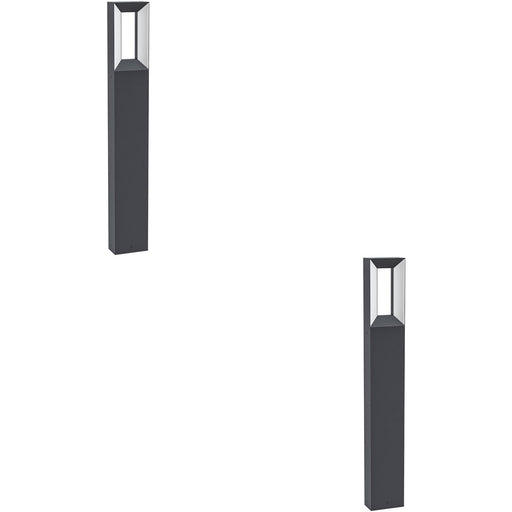 2 PACK Sleek Modern Black LED Indoor Ceiling Light for Stylish Home Decor