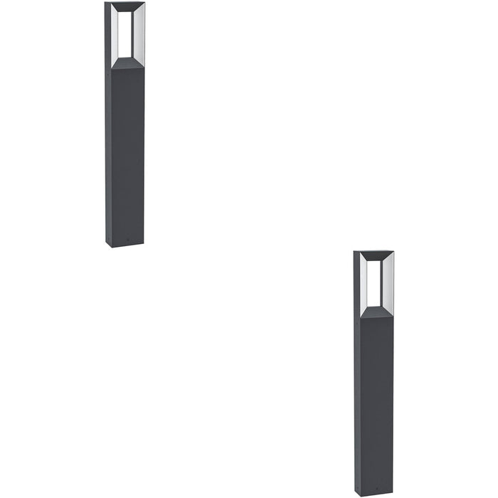 2 PACK Sleek Modern Black LED Indoor Ceiling Light for Stylish Home Decor