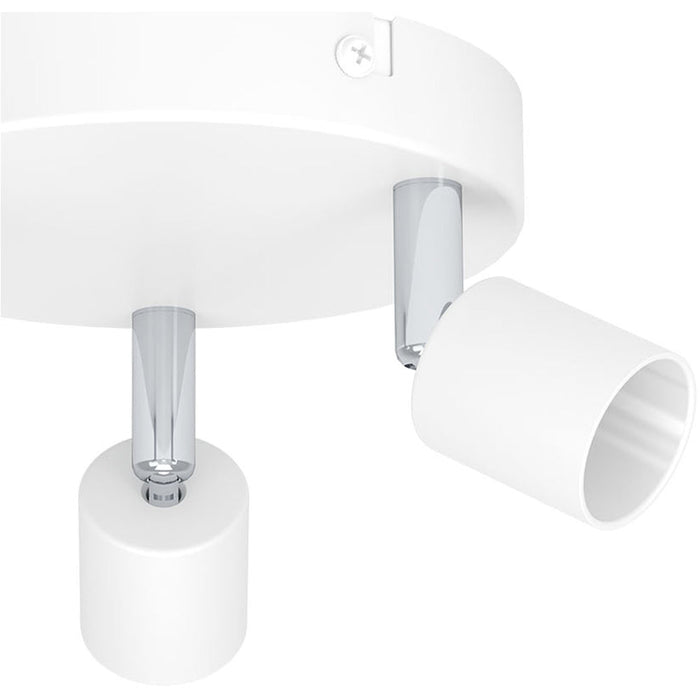 Stylish White Triple Ceiling Spotlight for Indoor Home Lighting