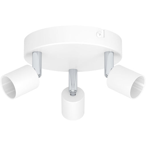 Stylish White Triple Ceiling Spotlight for Indoor Home Lighting