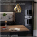 Stylish Modern Gold Coloured Pendant Light for Indoor Spaces